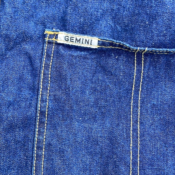 Vintage Gemini Jeans Denim Jean Overalls Coveralls Unisex - Picture 11 of 15